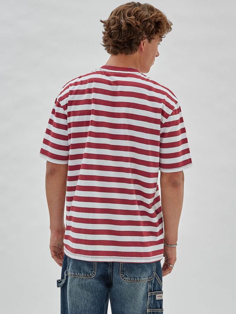 Guess red striped t shirt shop