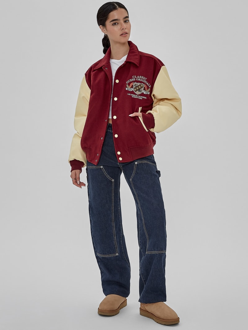 Guess letterman jacket hotsell