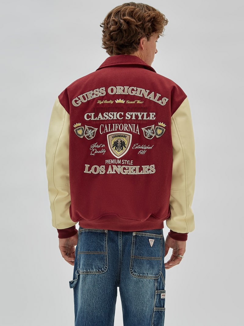 Guess letterman jacket top