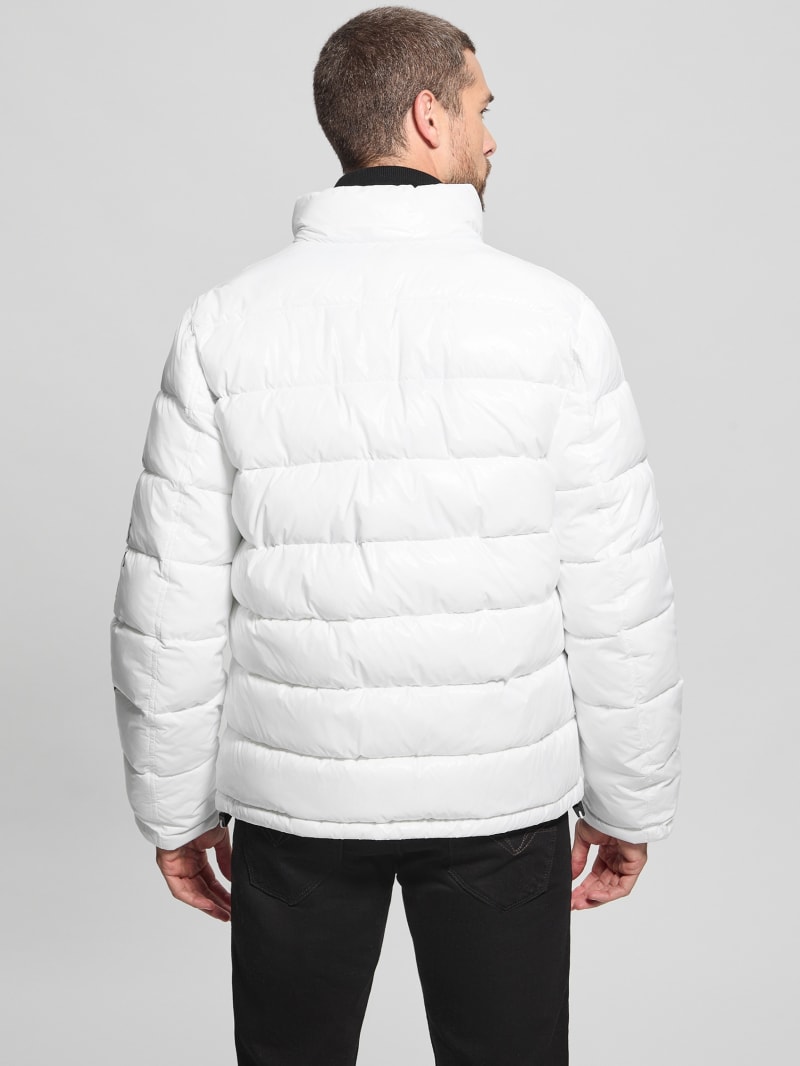 Guess white puffer coat shop