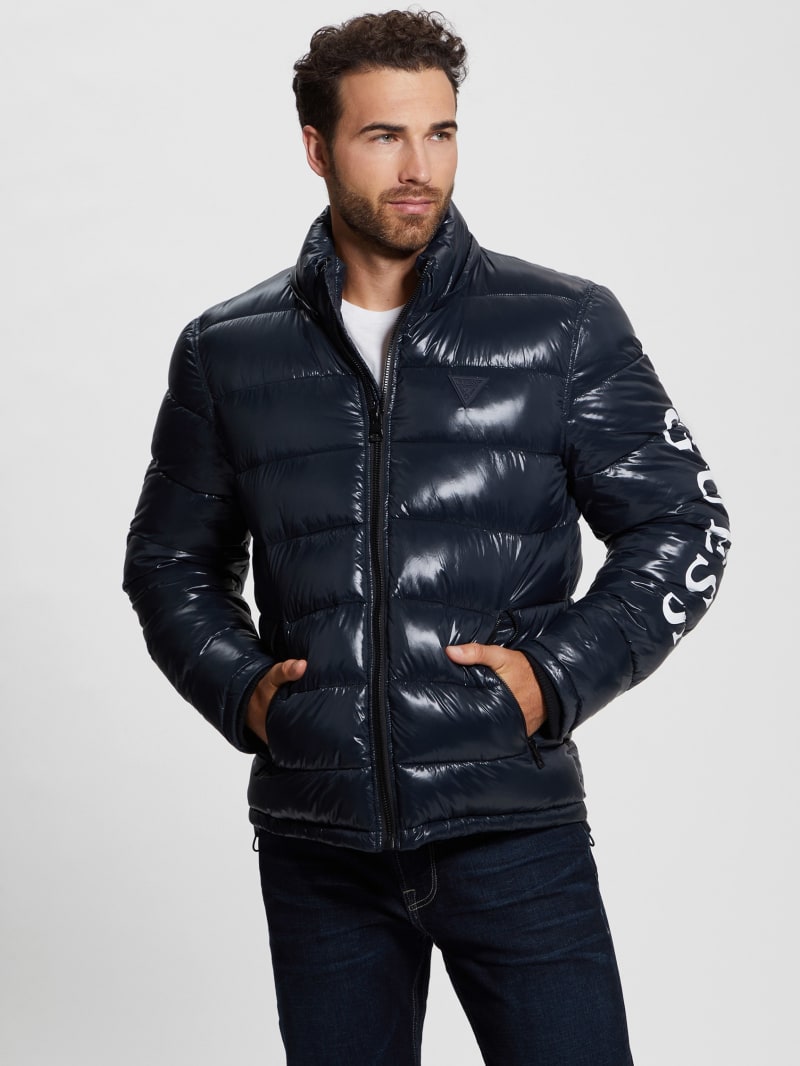 商品画像：Shiny Hooded Puffer Jacket 5