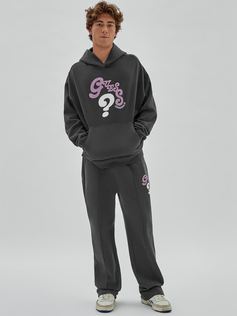 ゲス GUESS HOODED Scuba Sweatshirt （JTMU） GUESS Women's Hooded Scuba Sweatshirt, Jet Black Multi at