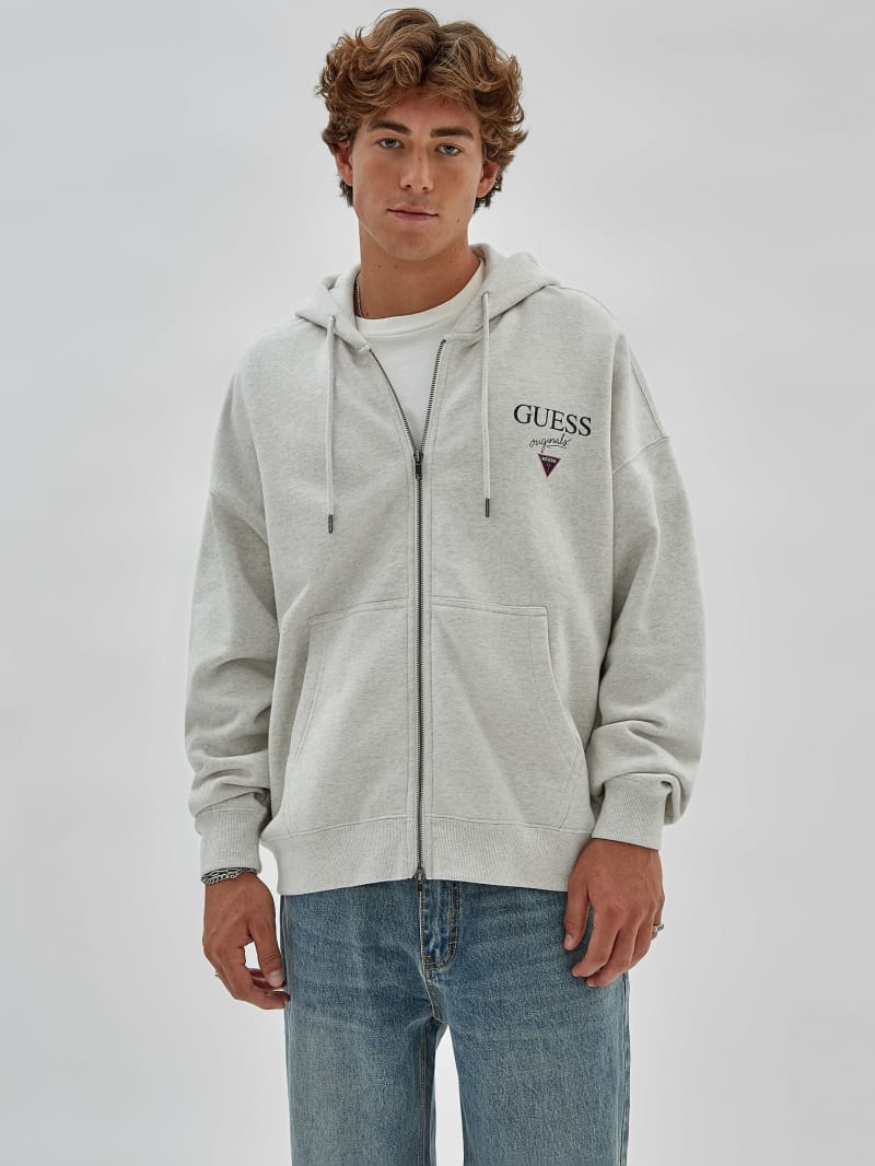 Guess hoodie sales grey