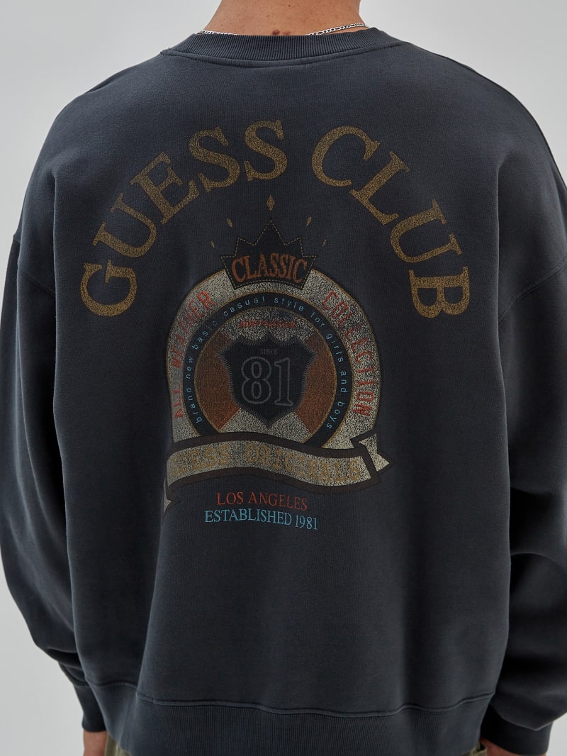 Guess multi script sweatshirt hotsell