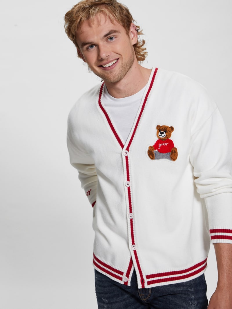 Guess cardigan mens discount