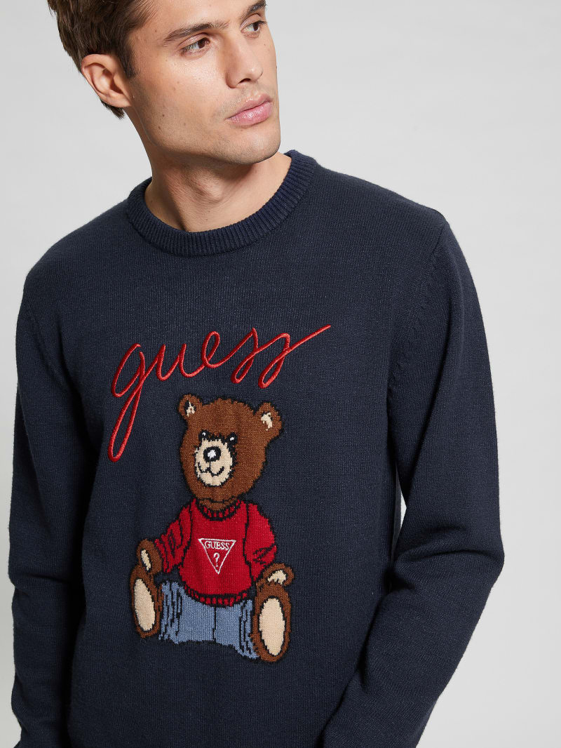 Guess teddy bear sweatshirt on sale