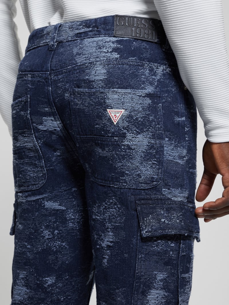 Julianne Denim Cargo Pants | GUESS