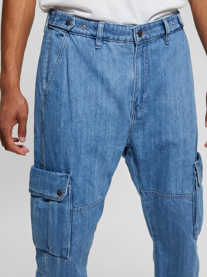 Denim Cargo Pants