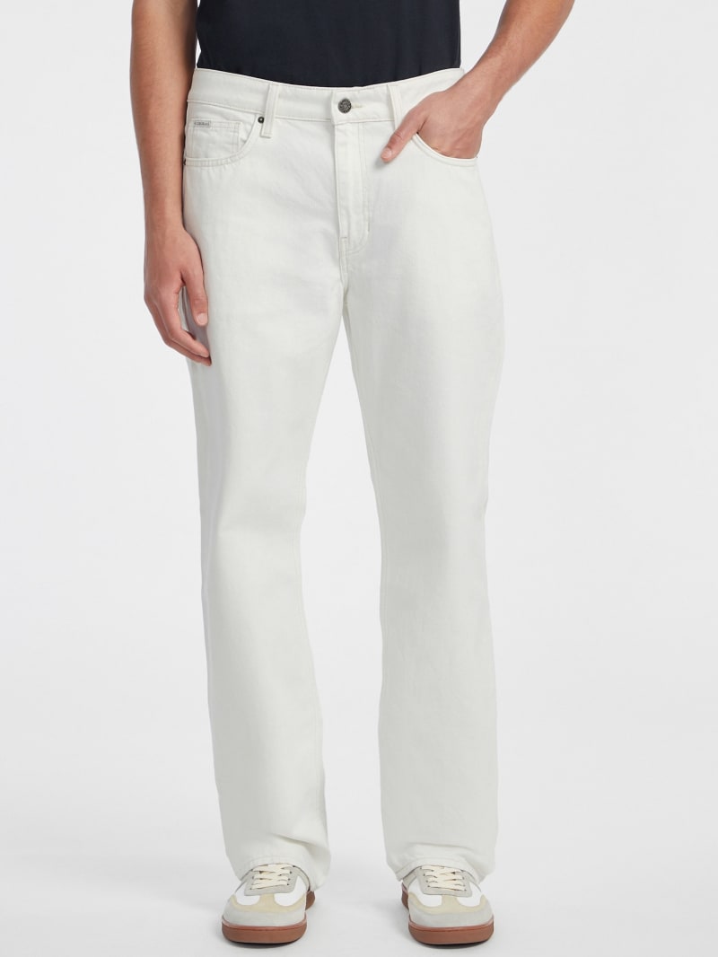 Guess white jeans store