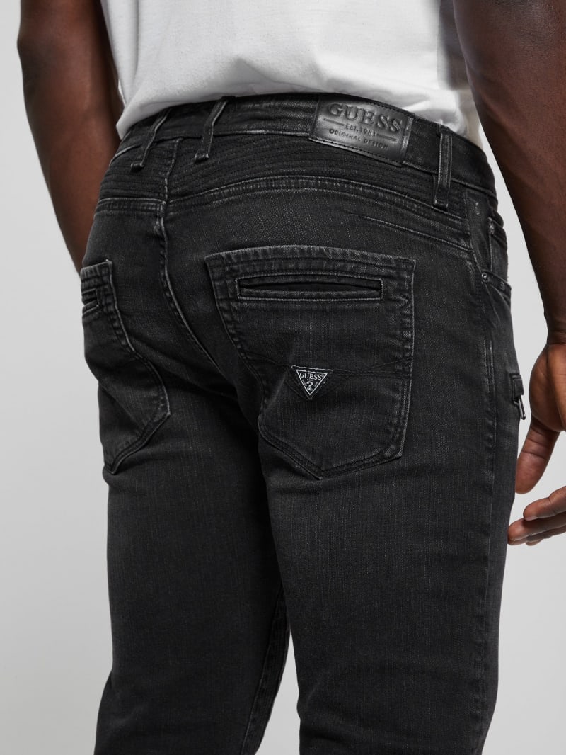 Eco Finnley Zippered Tapered Jeans