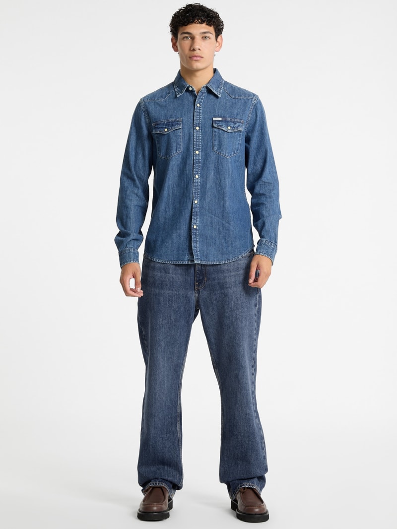 Guess jeans shirt mens best sale