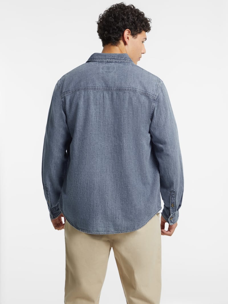 Classic Long-Sleeve Denim Shirt | GUESS Jeans