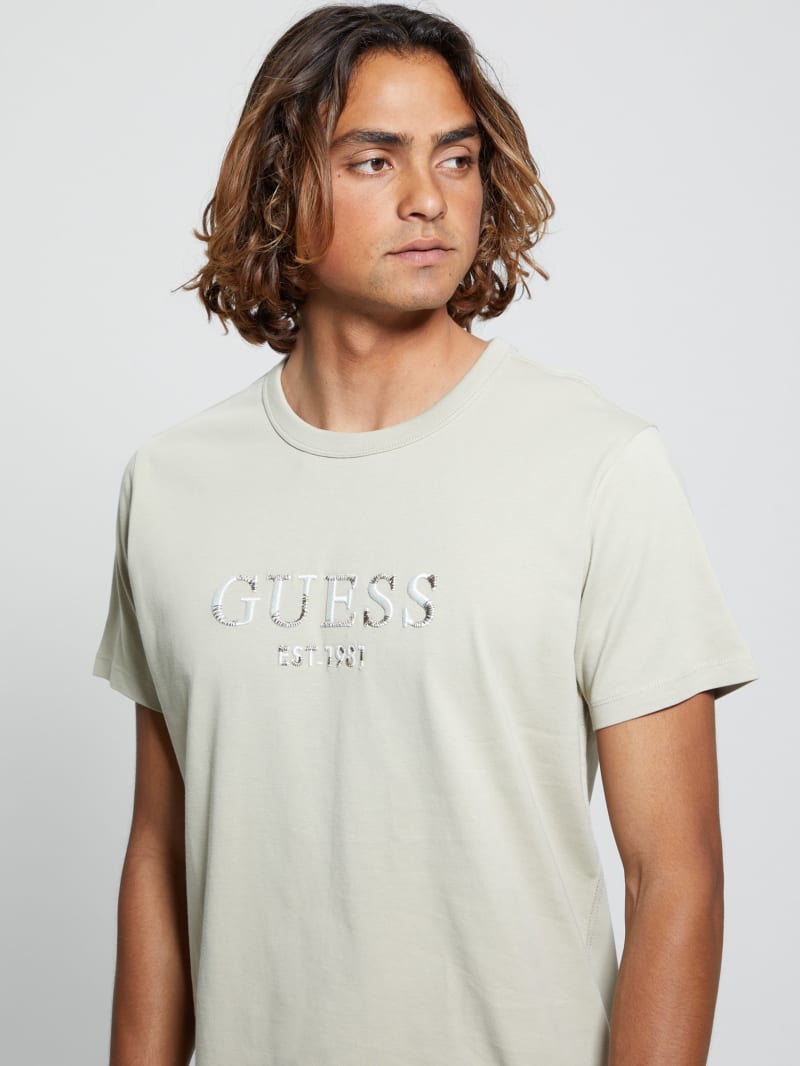 Eco Embroidered Signature Tee | GUESS