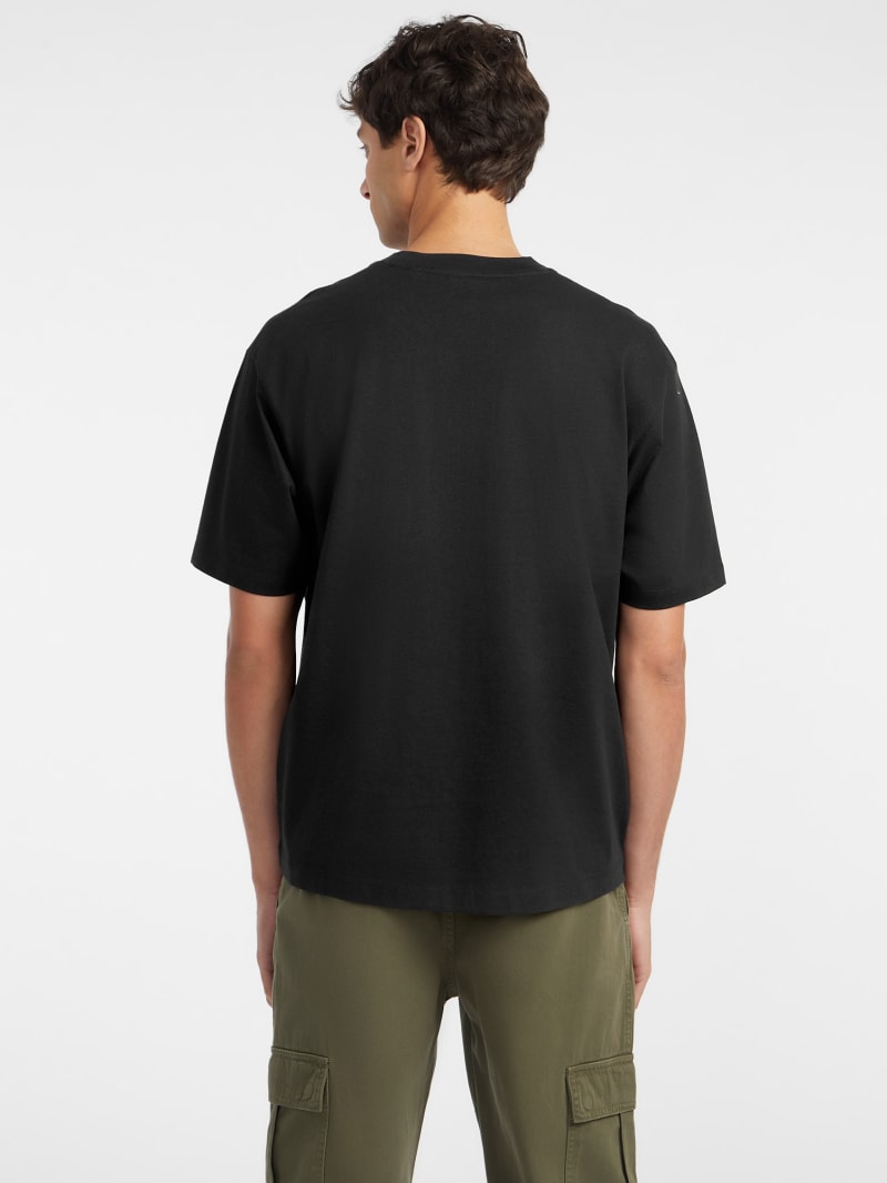 ★STONE ★ Logo Patch Slim Fit Short Sleeve T-Shirt Mi Mini Patch Tee