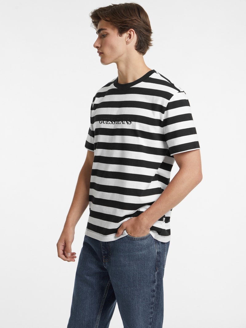 Striped Logo Tee GUESS Canada