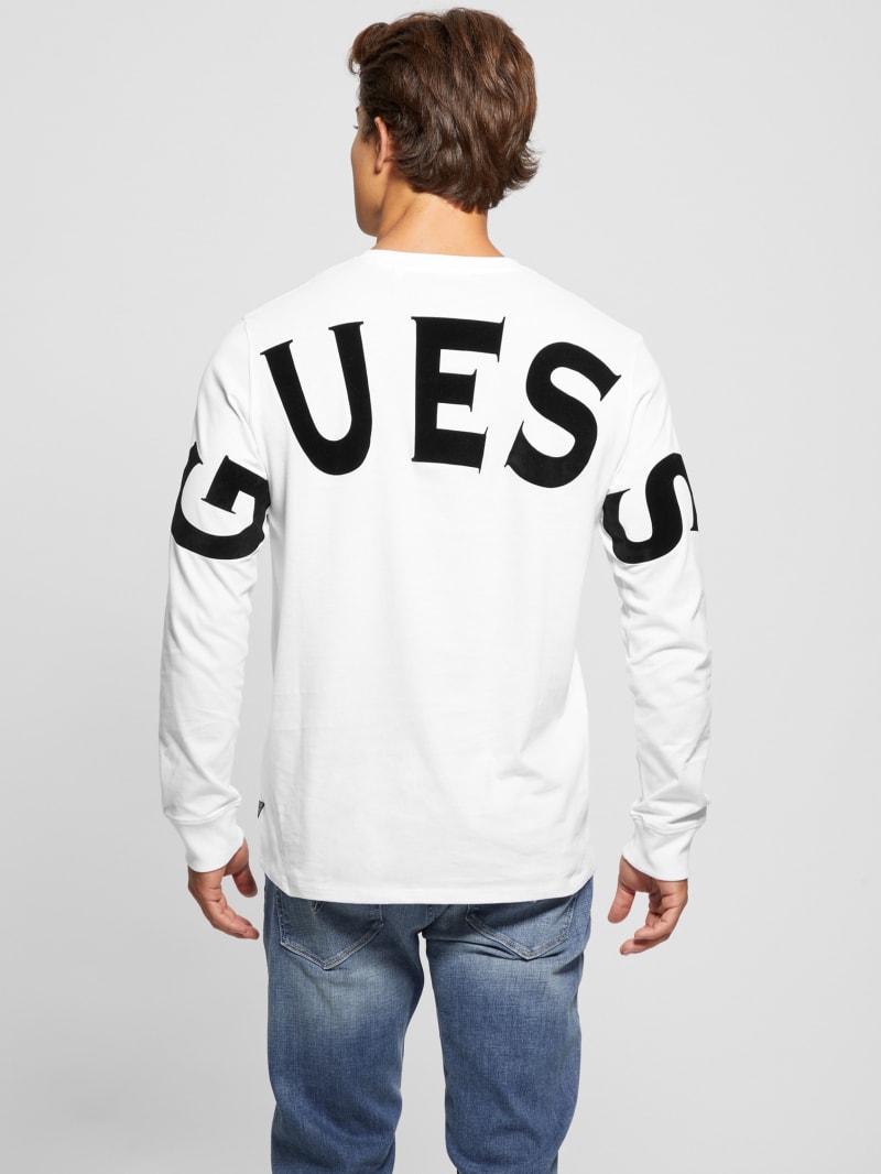 Guess white crew neck hot sale