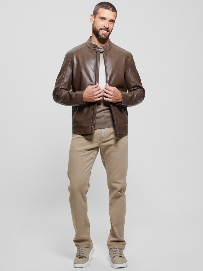 Guess moto jacket men's cheap