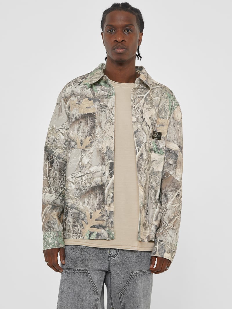 Guess camouflage jacket sales