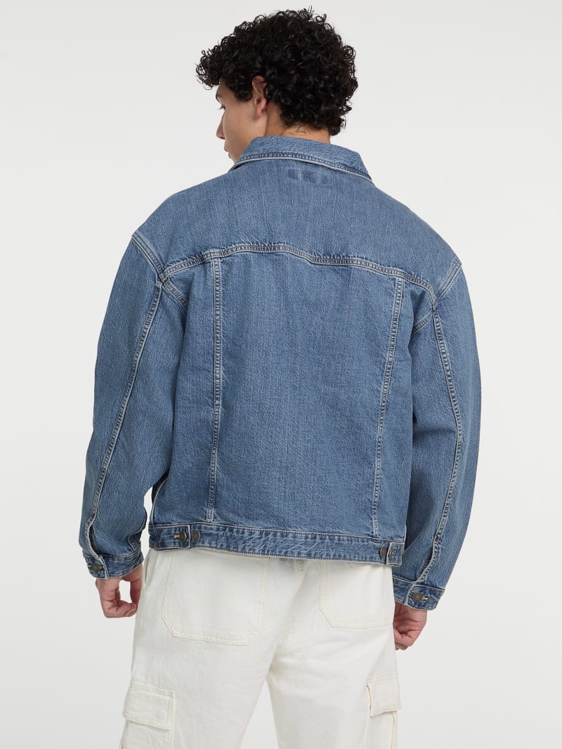 Guess oversized denim jacket deals