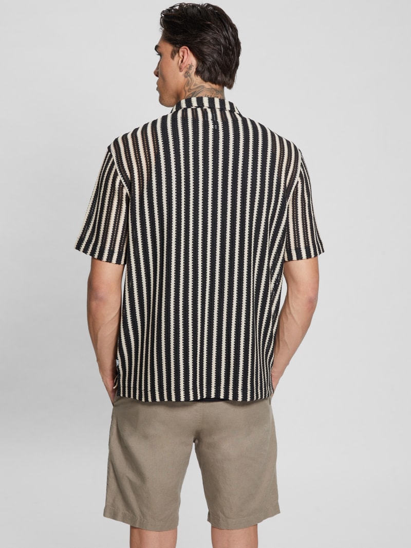 Guess striped black and white sale