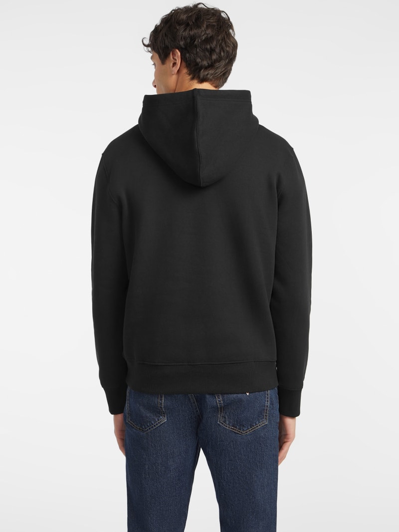 Guess triangle logo hoodie sale