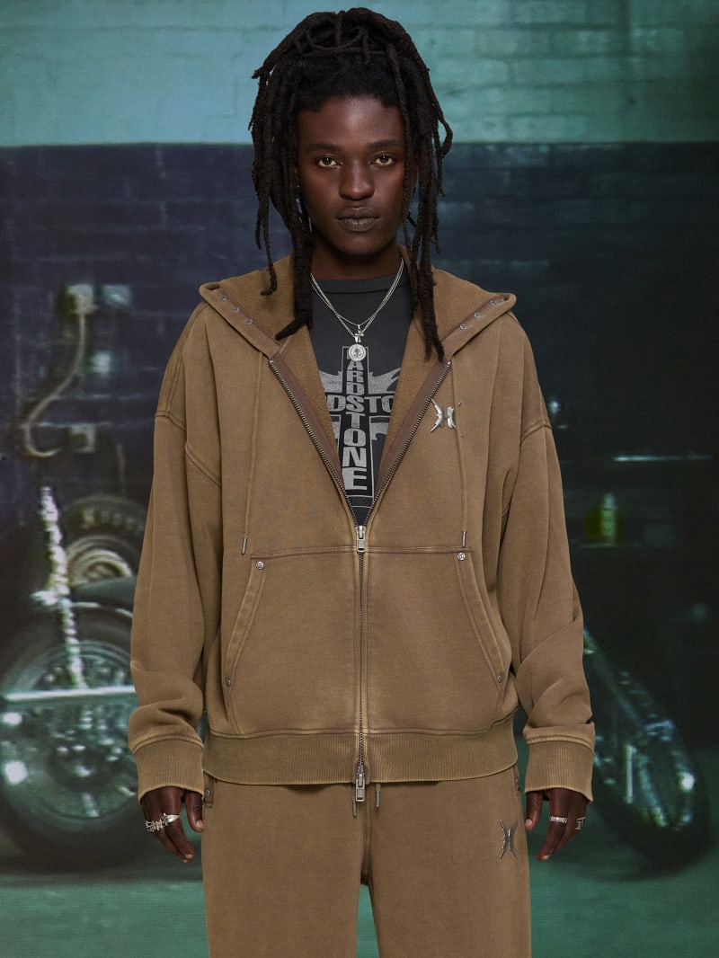 GUESS® HARDSTONE Zip-Up Hoodie