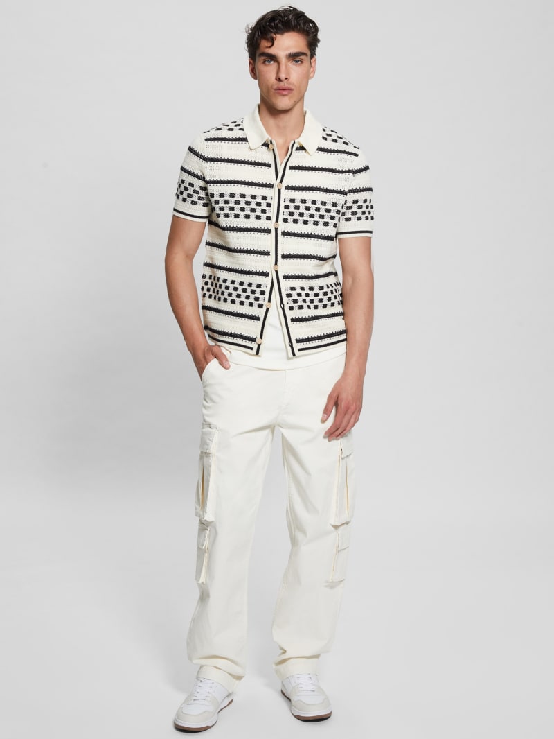 Bucket Hat Jersey GUESS Con Logo Blanco Mujer W2YR29Z2NQ0-G012