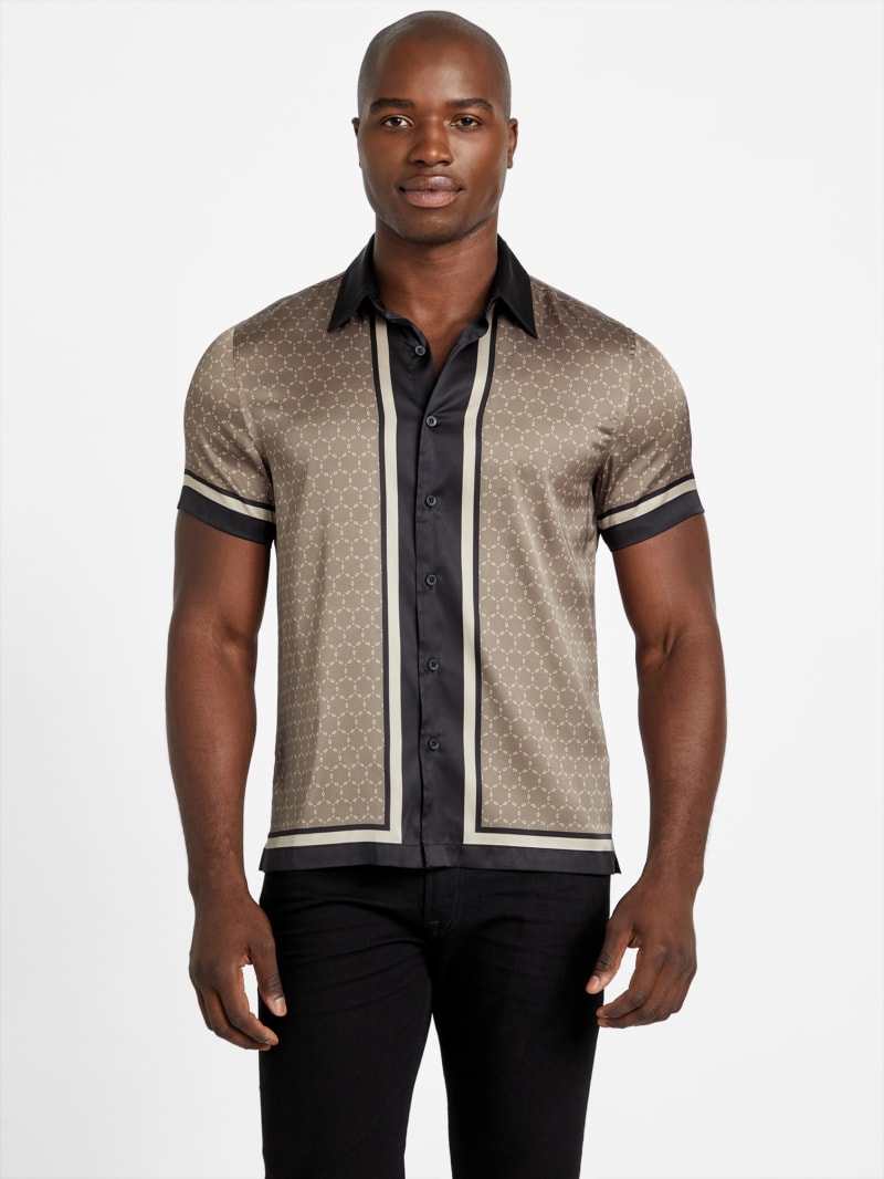 Eco Geo Border Charm Shirt