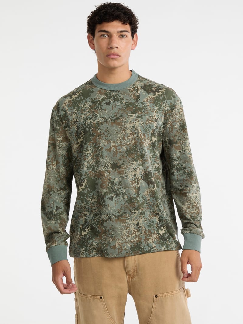 GUESS® GUESS Originals Eco Camo Long-Sleeve Shirt