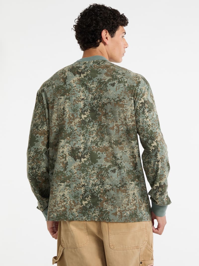 GUESS Originals Eco Camo Long-Sleeve Shirt Men | GUESS Jeans®