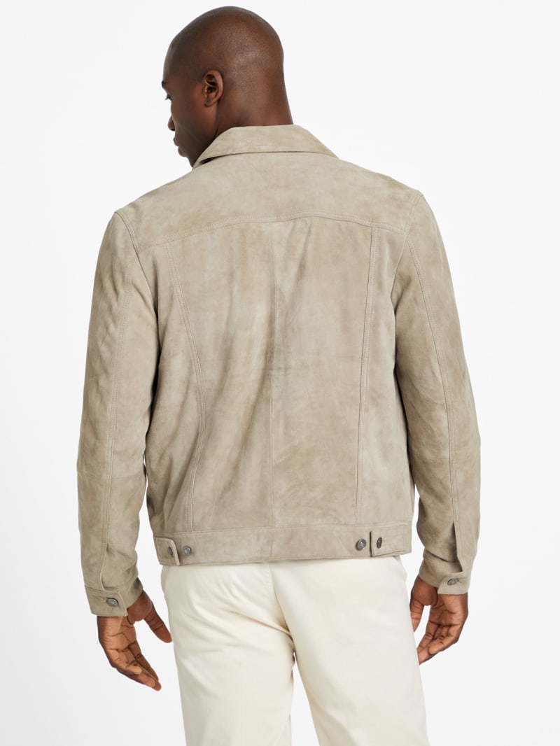 Suede Goat Leather Trucker Jacket