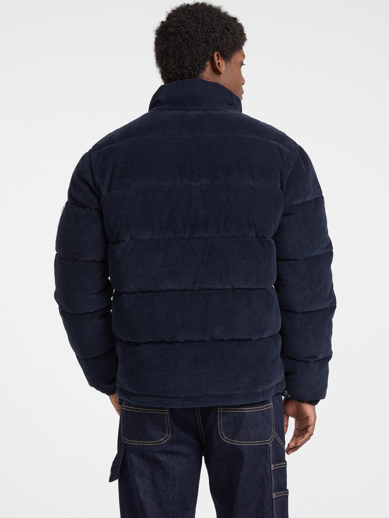 ゲスユーエスエー GUESS USA  M5BL09WGF30 ダスト加工2WAYダウンジャケット メンズ M Woven Corduroy Puffer Jacket Men | GUESS Jeans®