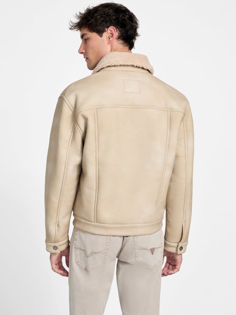 Andy Faux-Suede and Sherpa Trucker Jacket - thumbnail 4