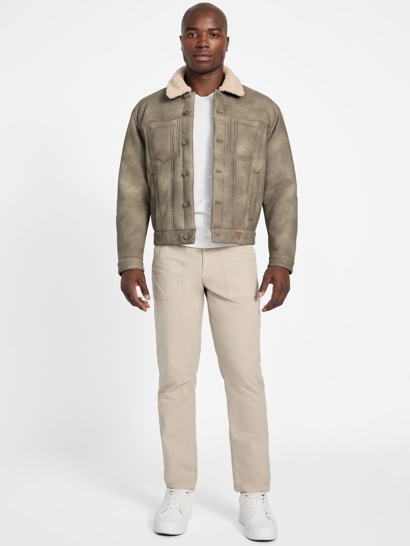 Andy Faux-Suede and Sherpa Trucker Jacket - thumbnail 7