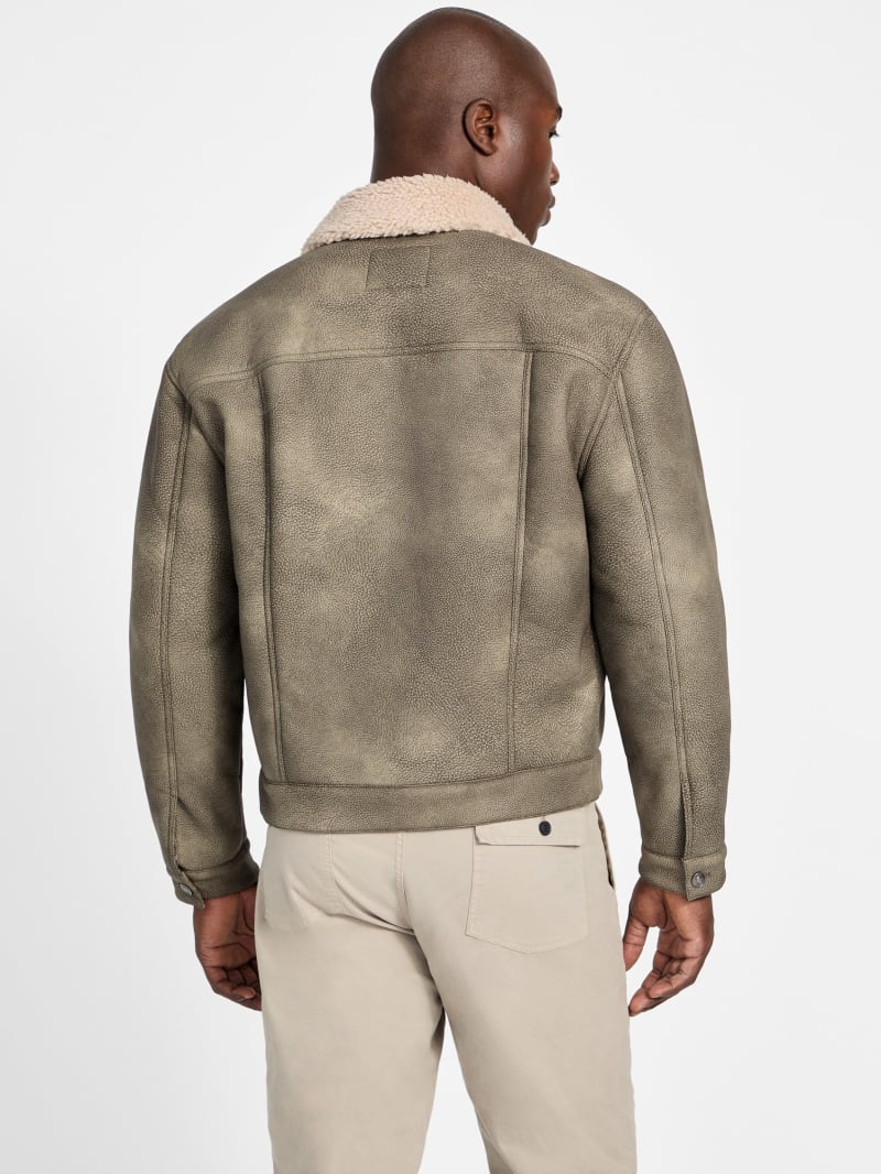 Andy Faux-Suede and Sherpa Trucker Jacket - thumbnail 9