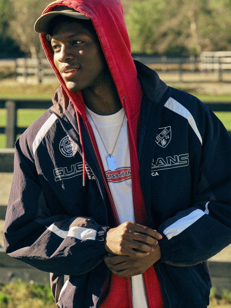 Nylon Windbreaker Jacket