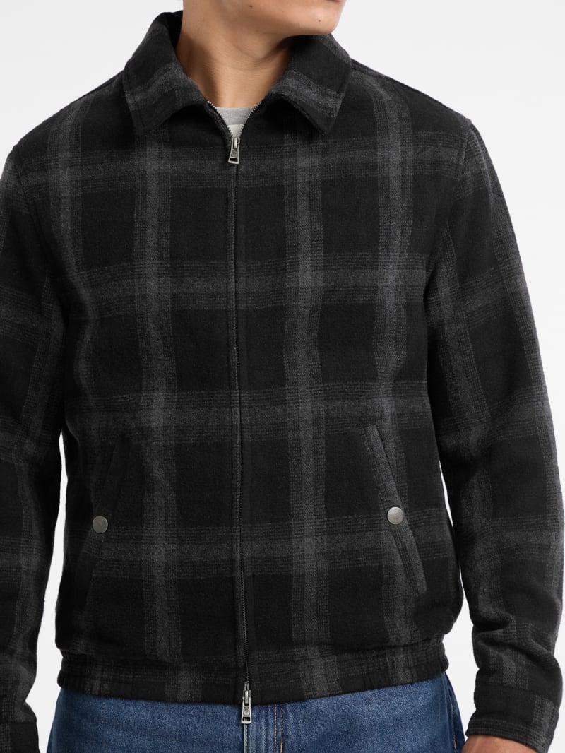 GUESS® Plaid Wool-Blend Jacket