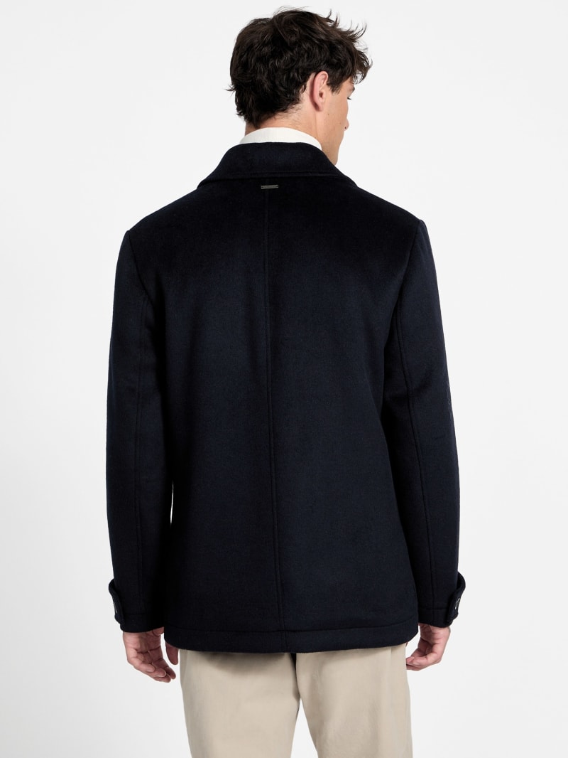 Eco Double-Breasted Wool-Blend Peacoat - thumbnail 4
