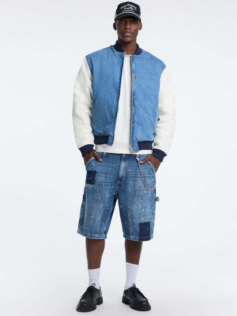 Denim Letterman Jacket