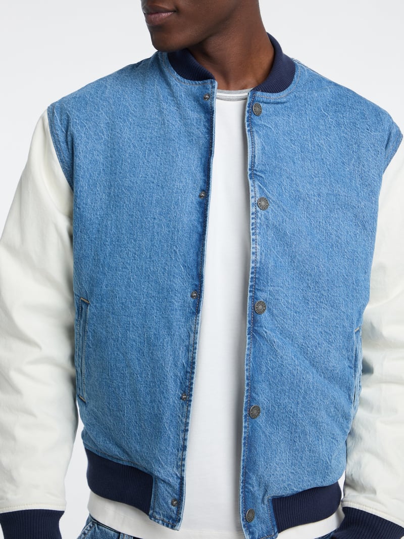 Denim Letterman Jacket