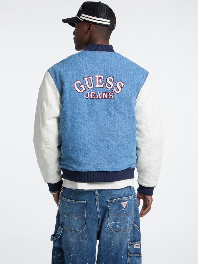 Denim Letterman Jacket