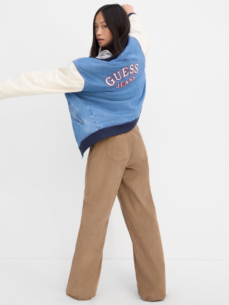 Denim Letterman Jacket