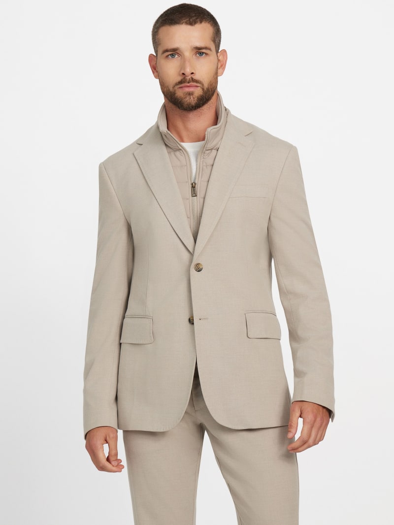 Utility Wool-Blend Blazer