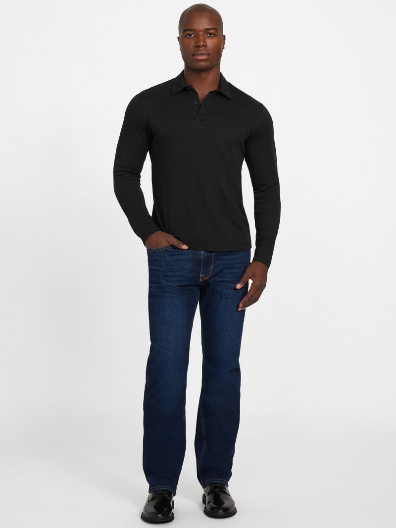 Barry Knit Long-Sleeve Polo