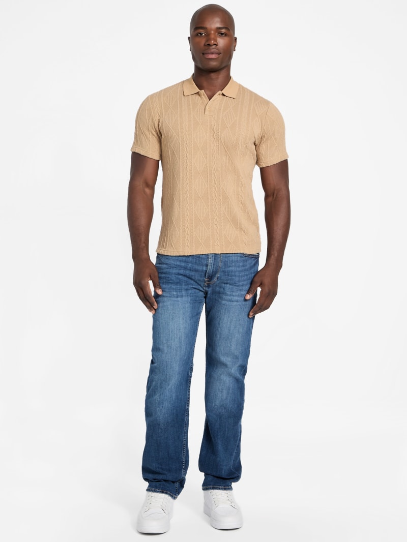Olin Textured Knit Polo - thumbnail 6