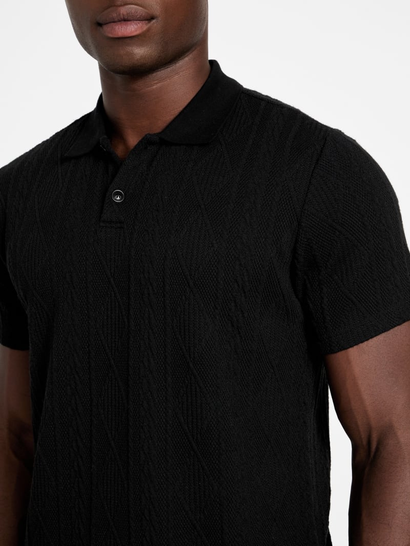 Olin Textured Knit Polo | GUESS