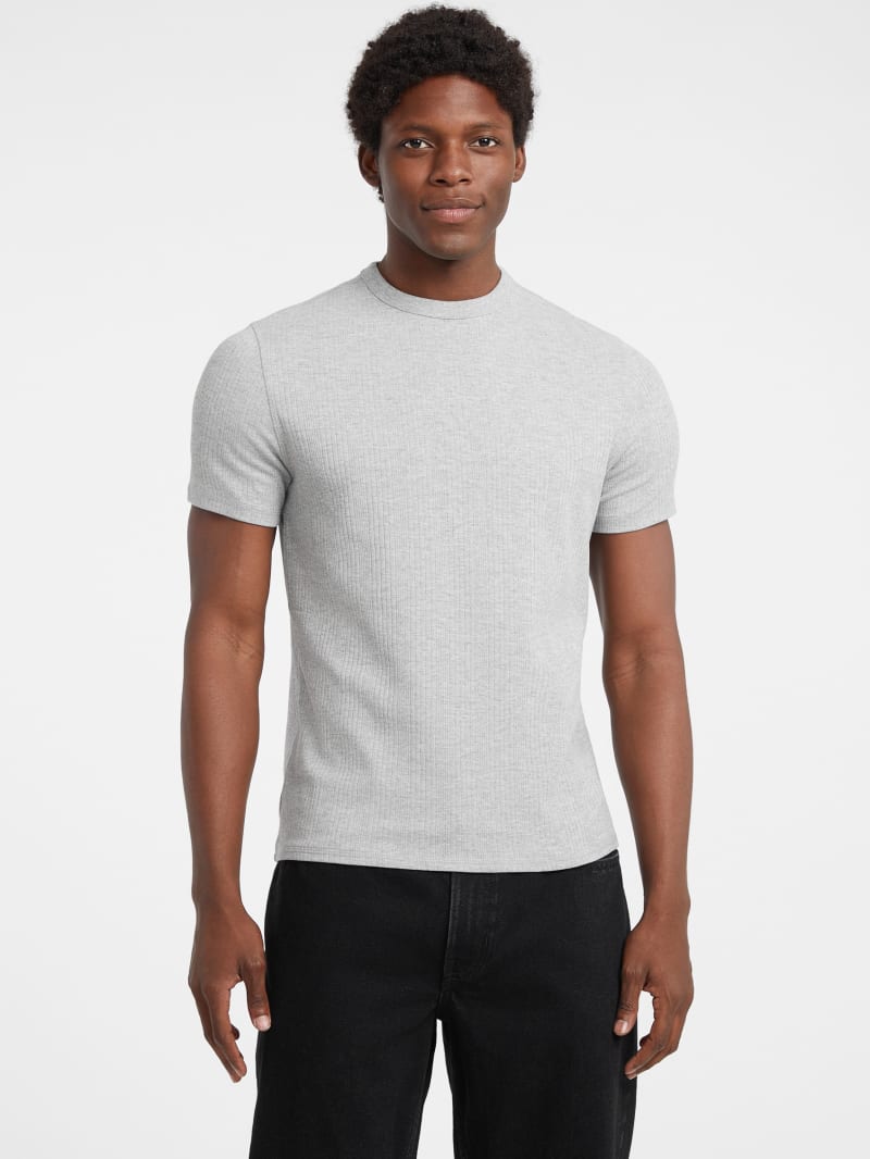 GUESS® Slim Variegated Rib Tee Men
