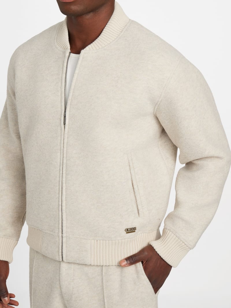 Flight Wool-Blend Scuba Jacket - thumbnail 3