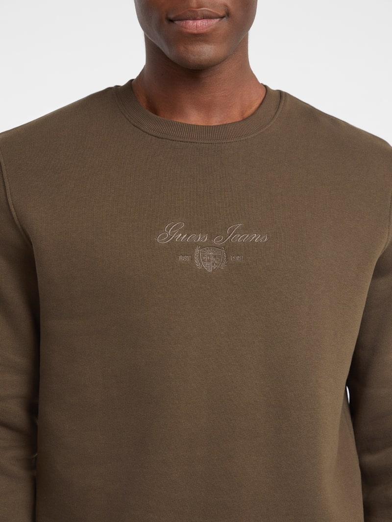 Fleece Script Crewneck Hoodie