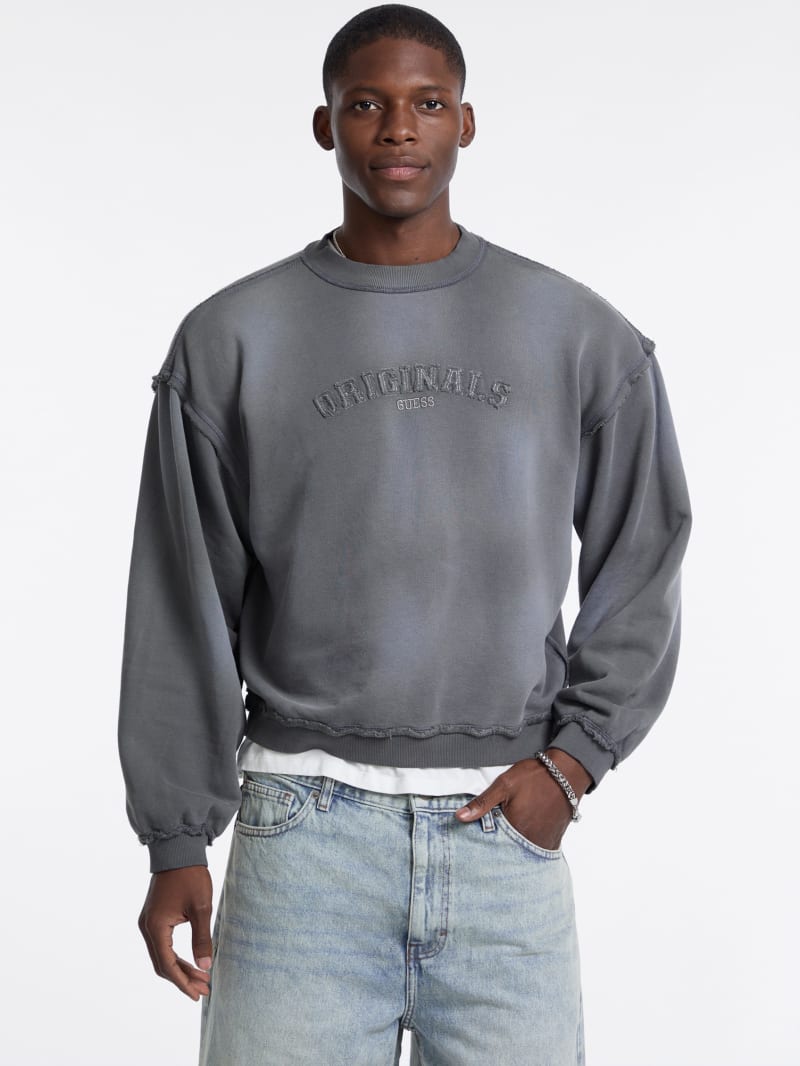 GUESS® GUESS Originals Eco Boxy Applique Crewneck